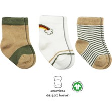 Bibaby Çorap Soket 3lü Penye Rainbow Bistyle Nil