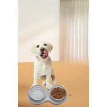 Mikopet Katlanabilir İkili Mama ve Su Kabı