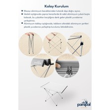 Panipal Outdoor Alüminyum, Katlanabilir Kamp ve Piknik Masası, Omuz Askılı Taşıma Çantasıyla M