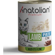 Anatolian Premium Adult Lamb Pate Kuzulu Yetişkin Ezme Kedi Konservesi 400 gr x 12 Adet