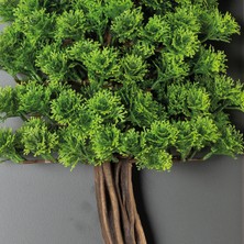 Bonsai Tablaeu - 7b - Mdf Plaka Üzerinde Çerçeveli 3 Boyutlu Yapay Ağaç Tablosu 33X60 cm