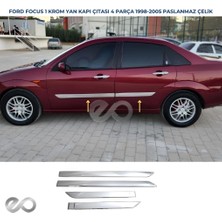 Ebal Oto Ford Focus 1 (HB) Krom Yan Kapı Çıtası 1998-2005 4 prç Paslanmaz Çelik