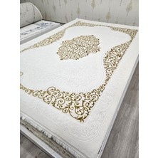 Merinos Crystal 32485-060 Gold Göbekli Avangard Salon Antre Oturma Yatak Odası Halısı