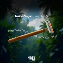 Nukka Vegan Bambu Saplı Plastik İçermez Tıraş Bıçağı 4'lü