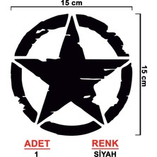 Sönmez Sticker Star Sticker Model 5 - 4x4 Sticker - Off Road Sticker - Jeep Sticker - Oto Sticker - Araba Sticker - Kaput Sticker - Kapı Sticker