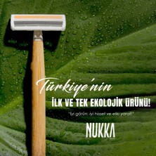 Nukka Vegan Ekolojik Bambu Plastik İçermeyen Tıraş Bıçağı 8'li