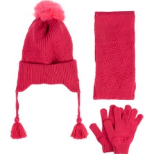 Suyutti K24170-03 Kız Çocuk 4-8 Yaş 3'lü Bere Set