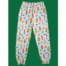 Uzun Kollu Desenli Çocuk Pijama Takım #baskılıçocukpijamatakım #çamaşırbahçesi #sebzedesenpijama