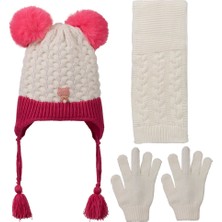 Suyutti K24170-06 Kız Çocuk 4-8 Yaş 3'lü Bere Set