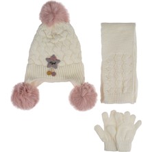 Suyutti K24160-02 Kız Çocuk 1-4 Yaş 3'lü Bere Set