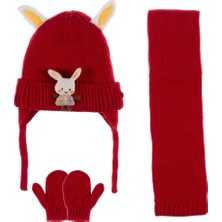 Suyutti K24150-02 Kız Çocuk 0-18 Aylık 3'lü Bere Seti