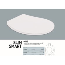Nkp Slim Smart Thermoplast Yavaş Kapanan Klozet Kapağı 0302
