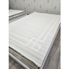 Merinos Crystal 72233-061 Beyaz Çerçeveli Salon Antre Oturma Mutfak Yatak Odası Yolluk Halı