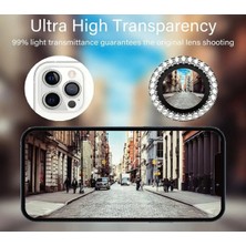 UMD Iphone 16 Pro/16 Pro Max Uyumlu Taşlı Sapphire Kamera Lens Koruyucu