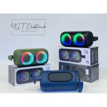 YGT Taşınabilir Rgb Renkli Bluetooth Hoparlör Ses Bombası Çift Çıkış Extra Bass Özellikli