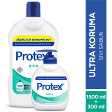 Protex Ultra Uzun Süreli Koruma Sıvı Sabun 1500 ml + 300 ml