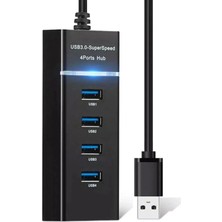 USB Çoğaltıcı, USB Çoklayıcı 4 Port USB 3.0 Süper Hızlı 30 cm Kablo Uzunluğu