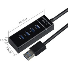 USB Çoğaltıcı, USB Çoklayıcı 4 Port USB 3.0 Süper Hızlı 30 cm Kablo Uzunluğu