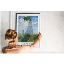 Kof Design Claude Monet - Gezinti (Woman With A Parasol) Madame Monet And Her Son Tablosu Sanat Eseri Posteri