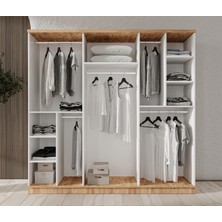 GuneyStore Rosa 6 Kapaklı Gardırop Mdf Yatak Odası Takımı