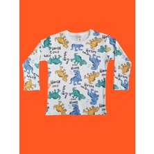Uzun Kollu Desenli Çocuk Pijama Takım #baskılıçocukpijamatakım #çamaşırbahçesi #ayıcıkdesenpijama