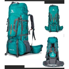 Raikou Ultra Dayanıklı Su Geçirmez Trekking Çantası – Ergonomik Tasarım, 80L Kapasite-Yeşil