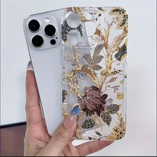 Noventra Şeffaf Yaprak Desenli Tpu Düşme Önleyici Tam Koruyucu Kılıf - iPhone 13 ve iPhone 14 Için
