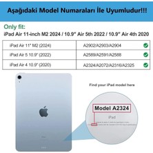 TEKNETSTORE Ipad Air 11 10.9 Inç Air 4 5 6 2020 2022 2024 Uyumlu Kılıf Kapaklı Uyku Modlu Standlı Smart Akıllı