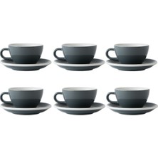 Acme Evolution  6'lı Cappuccino Fincan Seti Gri