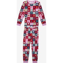 Penti Uzun Kollu Kız Çocuk Patchwork Çok Renkli Pijama Takımı