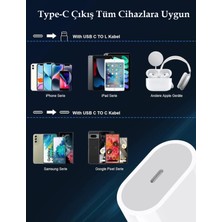 YGT 20W Hızlı Şarj Adaptörü Type-C Şarj Çıkışı Tüm Cihazlara Uyumlu Telefon Şarj Adaptörü