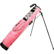 Golf Kulübü Taşıma Çantası Hafif Erkekler Kadınlar Için Braketi Golf Sopaları Çantası Pembe (Yurt Dışından)