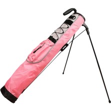 Golf Kulübü Taşıma Çantası Hafif Erkekler Kadınlar Için Braketi Golf Sopaları Çantası Pembe (Yurt Dışından)