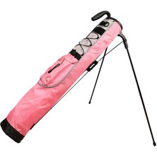 Golf Kulübü Taşıma Çantası Hafif Erkekler Kadınlar Için Braketi Golf Sopaları Çantası Pembe (Yurt Dışından)