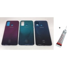 SDT Infinix Hot 9 Arka Batarya Pil Kapağı Yeşil  (B7000 15 ml Yapıştırıcı)