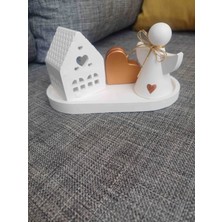 Melek,kalp,ev Konsept Hediyelik,4 Parça Yeni Yil Hediye Kutusu,yeni Iş Hediyesi,dekoratif,doğum Günü,noel,yeni Ev Hediyesi