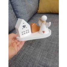 Melek,kalp,ev Konsept Hediyelik,4 Parça Yeni Yil Hediye Kutusu,yeni Iş Hediyesi,dekoratif,doğum Günü,noel,yeni Ev Hediyesi