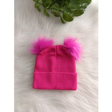 Minilka Bebe Minilkabebe Çocuk Ponponlu Triko Bere Sarı 1-4 Yaş