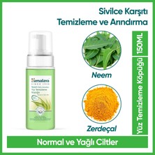 Himalaya Arındırıcı Yüz Temizleme Köpüğü, Neem, Zerdeçal, Parabensiz, Normal ve Yağlı Ciltler, 150 ml