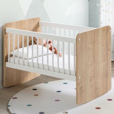 Baby When BW1011 - Pratik Mini Bebek Beşik Ahşap 50x90