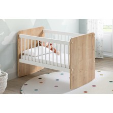 Baby When BW1011 - Pratik Mini Bebek Beşik Ahşap 50x90