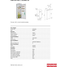 Franke Fsdr 330 V Ne E Enerji Sınıfı 314 lt Buzdolabı