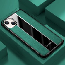 Apple iPhone 13 Kılıf Zebana Premium Deri Kılıf Yeşil