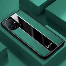 Xiaomi Mi 11T Kılıf Zebana Premium Deri Kılıf Yeşil