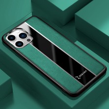 Apple iPhone 13 Pro Kılıf Zebana Premium Deri Kılıf Yeşil
