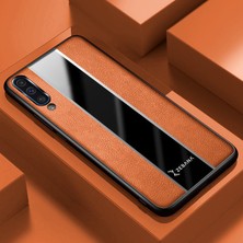 Zebana Samsung Galaxy A70 Kılıf Zebana Premium Deri Kılıf Kahverengi
