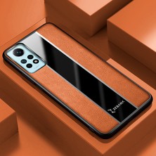 Zebana Xiaomi Redmi Note 12 Pro Kılıf Zebana Premium Deri Kılıf Kahverengi