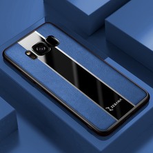 Zebana Samsung Galaxy S8 Plus Kılıf Zebana Premium Deri Kılıf Mavi