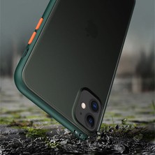 Apple iPhone 11 Pro Kılıf Zebana Stylish Silikon Kenar Kılıf Kırmızı