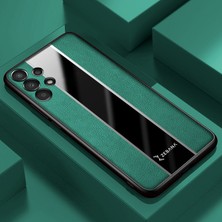 Zebana Samsung Galaxy A32 Kılıf Zebana Premium Deri Kılıf Yeşil